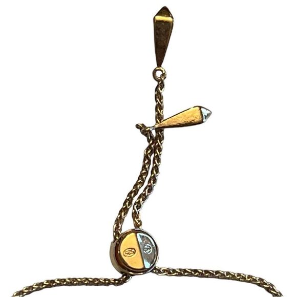 Michael Kors Slider Bracelet In 14K Gold-Plated Sterling Silver Pave Link New - Picture 4 of 8